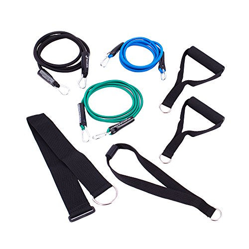 Resistance Band Workout Set - 7-Piece Fitness System for Home, Office & Travel