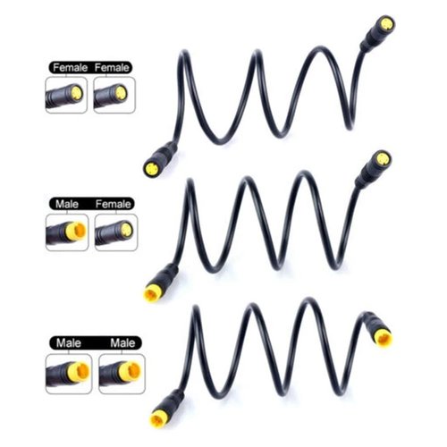 Electric Bike Extension Cable,3 Pin Male to Female Waterproof Motor Convert Extension Cable for Bafang Electric Bicycle Extension Cord Cable (Male to female)