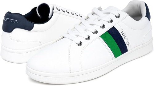 Nautica Men's Classic Low-Top Sneakers - Stylish Comfort for Everyday Wear | Versatile Design