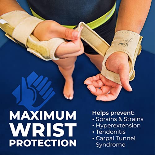 Tiger Paw Gymnastics Wrist Supports Pair - Small, Sand - Competition Grade