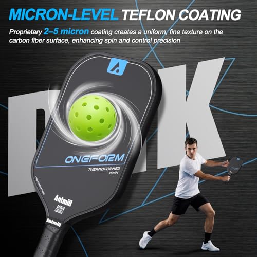 Antmill Pickleball Paddles Set of 2 - T700 Carbon Fiber, USAPA Approved