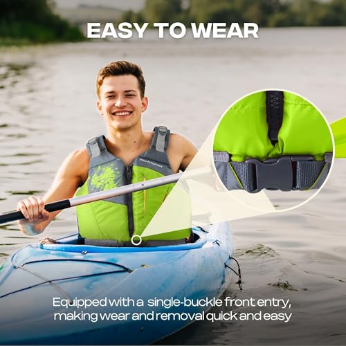 Stohlquist Escape Youth Lifejacket Lime Size M - US Coast Guard Approved PFD