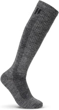 HOLLOW Alpaca Wide Compression Circulation Socks for Men and Women, Moisture Wicking Alpaca Wool Socks for Hiking, Running, Temperature Regulating & Comfortable (Medium, Grey)