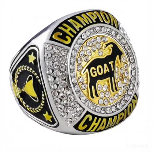 Goat Championship Rings Set - Size 10, 12 Pcs Sports Trophy Award