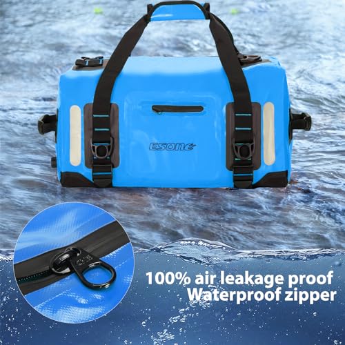 ESONE Waterproof Dry Backpack 40L for Kayaking Travel & Boating - Blue