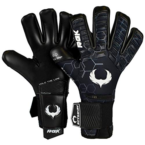 Renegade GK Helix Non-Fingersave Soccer Goalkeeper Gloves - Adult & Youth Sizes 7-12, Level 5, Max Grip & Comfort