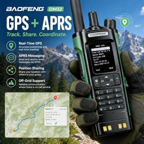 High Power 10W Two-Way Radio with GPS APRS NOAA Weather Emergency Kit