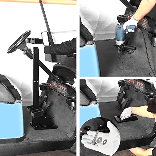 Adjustable Golf Cart Gun Rack - Universal Fit for Hunting & Outdoor Use