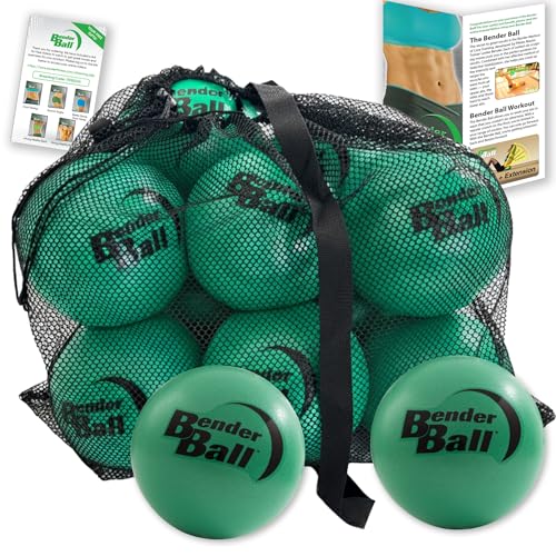 12-Piece Small Pilates Exercise Balls Set with Mesh Bag - 9 Inch