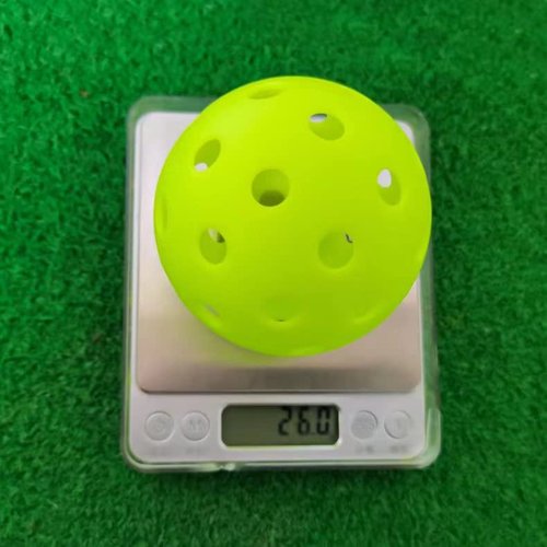 Hofimeta 12 Pack 40-Holes Practice Pickleball Balls Play for Outdoor Indoor, Sports Game Pickle Balls (red)