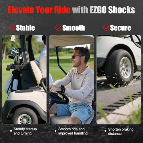 Golf Cart Shocks Front & Rear 4PCS for EZGO TXT Medalist Marathon 1994+