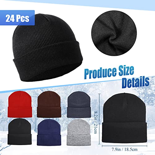 Hillban Classic Colors Beanie Hat Gloves Socks Bulk Warm Winter Set for Homeless - 72 Pieces