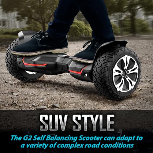 Gyroor Warrior G2 8.5" Off-Road Self Balancing Scooter for Kids & Adults - Black