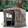 4-5 Person Hunting Blind with 270° View, Camouflage Concealed Shelter, Portable Ground Tent
