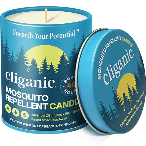 Outdoor Citronella Candle for Mosquito Repellent - 9 oz, DEET-Free, Long-Lasting