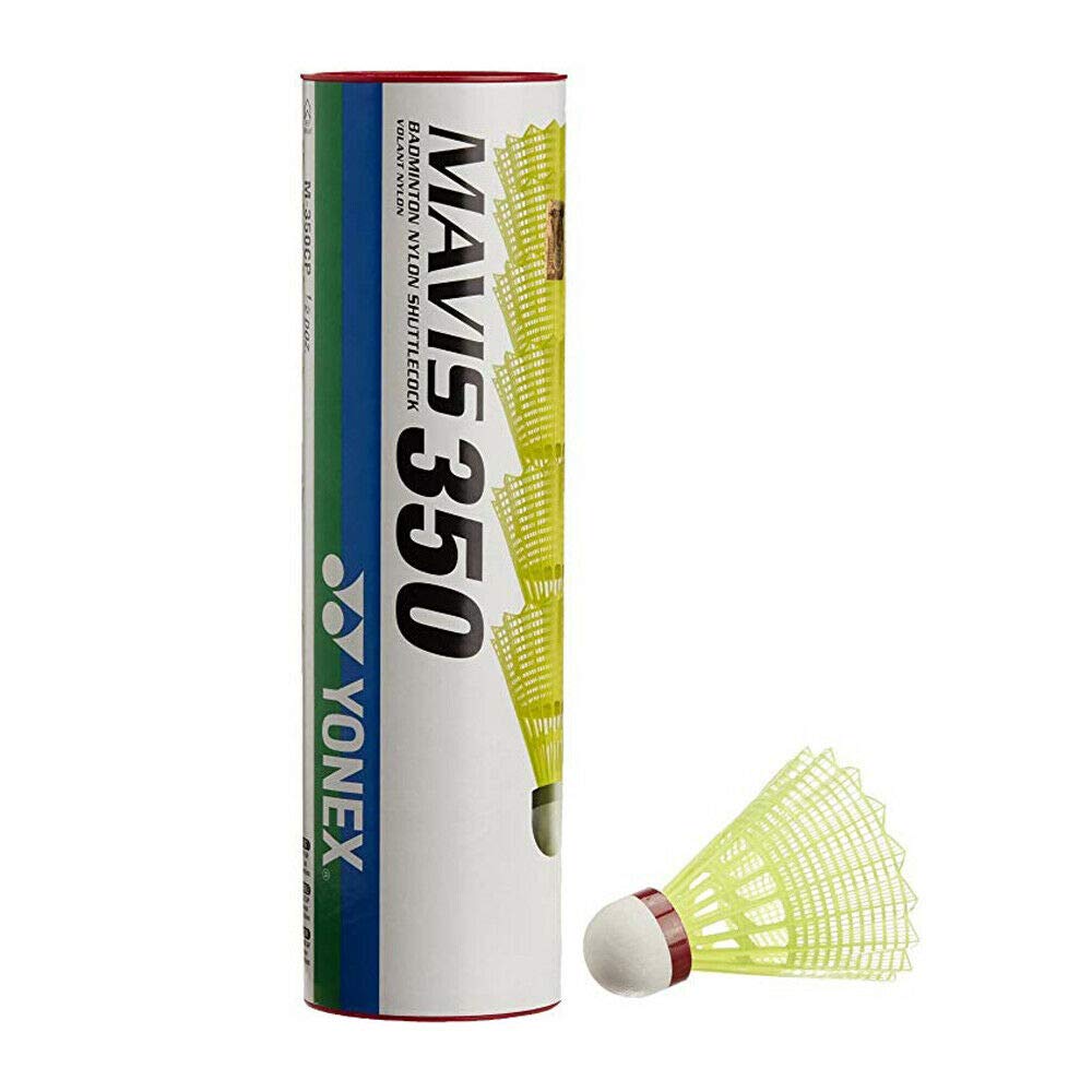 YONEX Badminton Shuttlecock Mavis 350 (Colour/Size: Yellow/Fast Red)