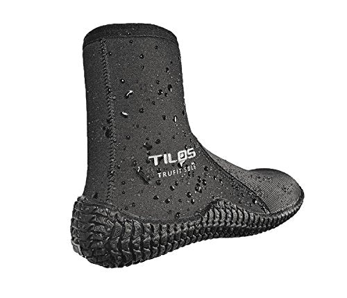 Tilos TruFit Dive Boots 3-7mm Ergonomic Scuba Booties - Tall Titanium Variation