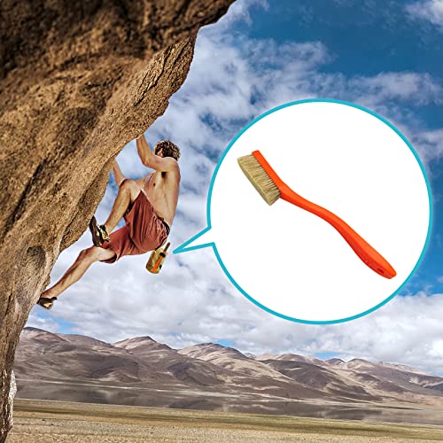TWO STONES Climbing & Bouldering Brush - Black & White Natural Boar's Hair & Durable Handle