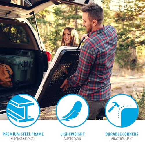 LIFETIME 5-Foot Folding Tailgate Table with Grill Rack - Portable Camping Station