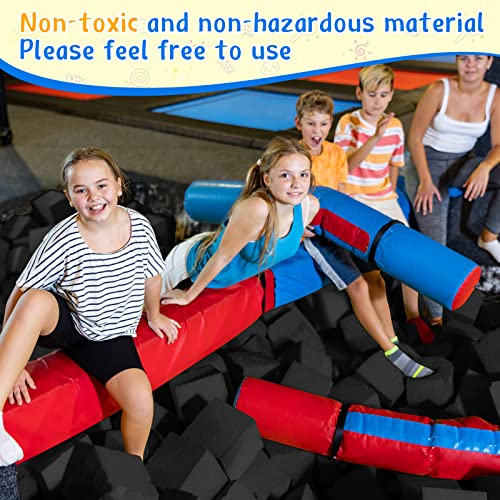 10 Pieces Foam Pit Blocks for Gymnastics, Trampolines & Extreme Sports - 8x8x8 Inch