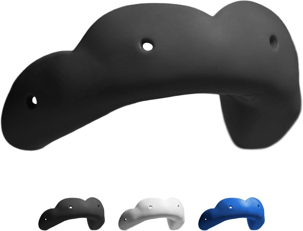 SISU Go Mouthguard - Charcoal Black Low-Profile Protection for Action Sports | Remoldable & Breathable