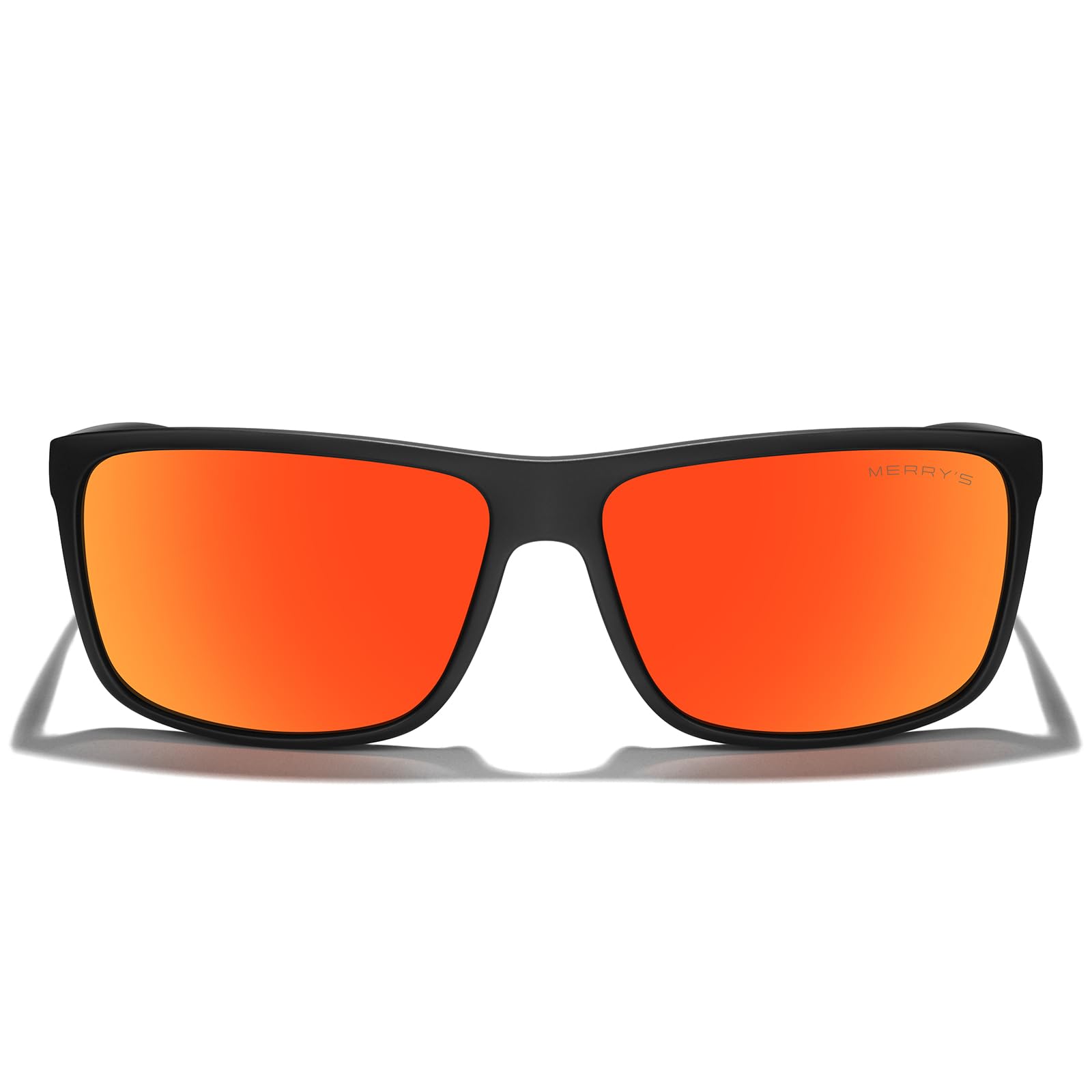 MERRY'S Rectangular Polarized Sports Sunglasses for Men Women Cycling Driving Fishing UV400 Protection S8225