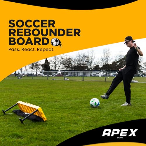 Soccer Rebounder Board with 4 Adjustable Angles - Apex Sports Soccer Rebounder Training Aid