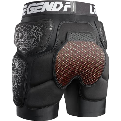 Legendfit Small Black Padded Snowboard Ski Hip & Tailbone Protective Shorts