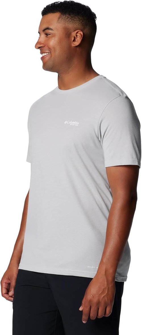 Columbia Men's PFG Tarpon Rise Tech Tee - Lightweight Short Sleeve Fishing Shirt