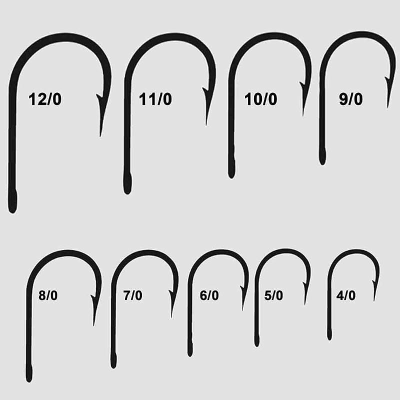 Big Game Tuna Fishing Hooks 10pcs Extra Strong Stainless Steel Forged for Saltwater Tackle - 9/0 Variation