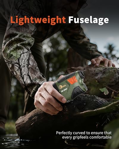 Green Range Finder for Hunting and Archery, 1000 Yards, Angle & Horizontal Distance