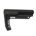 Fixed Stock, Black Plastic, Immovable Lock Design