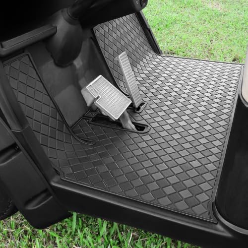 Golf Cart Floor Mat for Yamaha G29 Drive YDR Adventurer 2007-2016 - Black Trim