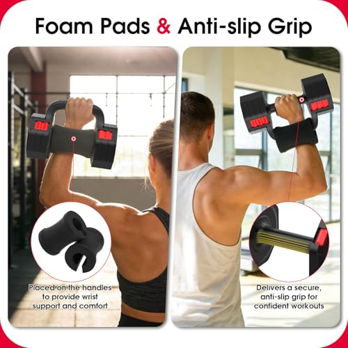 Black Adjustable Dumbbell Set 4-in-1 5-20.5lb for Home Gym - Hamjoiet