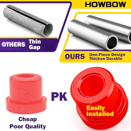 Golf Cart Rear Leaf Spring Bushing Kit for EZGO TXT & Club Car - Polyurethane
