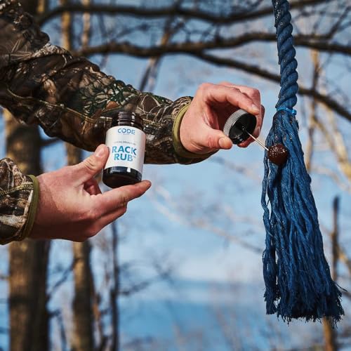 Code Blue Rope-A-Dope Pet Scent Rope 1 Pack Weather-Resistant Rope with Rack Rub Gel