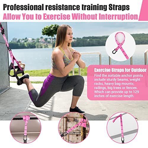 Pink Resistance Training Kit for Full Body Workout - Home Gym Equipment