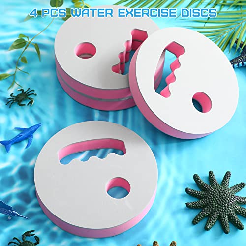 Water Exercise Discs - 4 Pcs Pool Weights for Aquatic Training