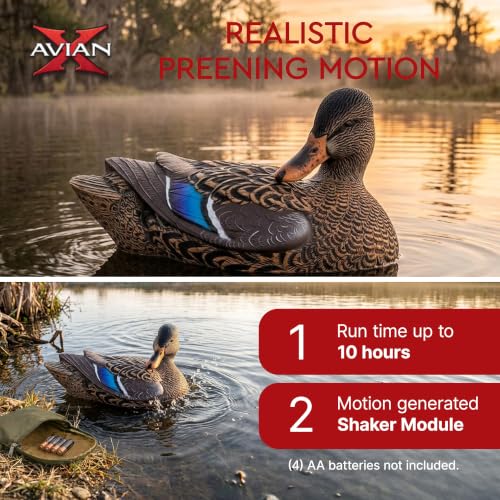 Avian-X Power Shaker Motion Decoy - Mallard Hen Preener for Waterfowl Hunting