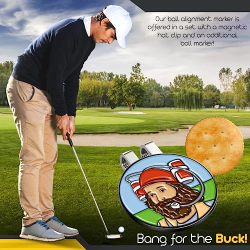 Golf Ball Marker and Hat Clip Set with Magnetic Accessory - Durable and Fun