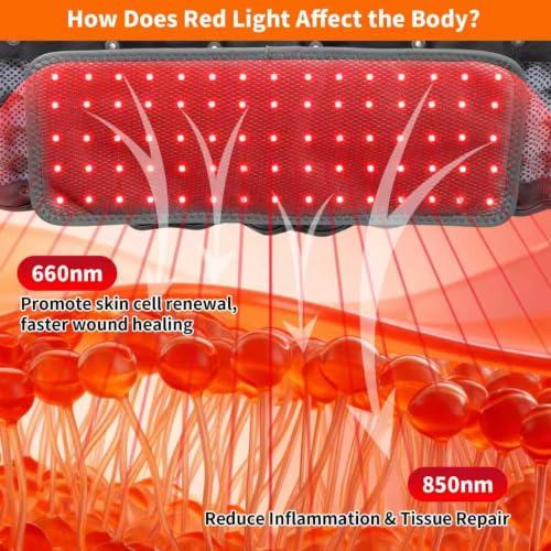 Red Light Decompression Belt with Electric Pump for Back Pain Relief