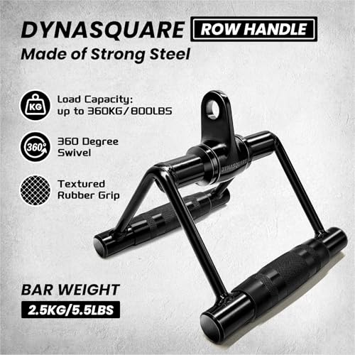Heavy Duty Lat Pulldown Attachments Set with Black Curl Bar for Gym