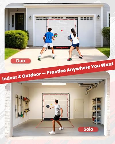 MerryMove 6FT Portable Pickleball Rebounder Net for Outdoor & Indoor Training