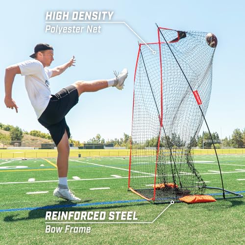 GoSports 7 ft x 4 ft Football Kicking Net for Practice & Training