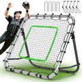Portable Baseball & Softball Rebounder Net 3x3 ft Pitchback Trainer with Adjustable Angles