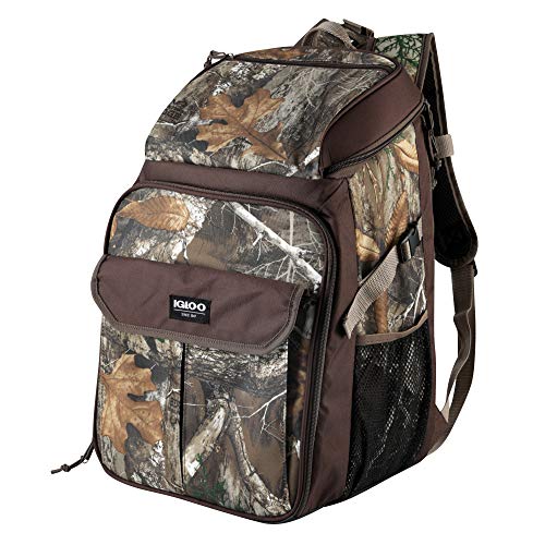 Igloo Realtree Cooler Backpack 30-Can Portable Insulated Cooler