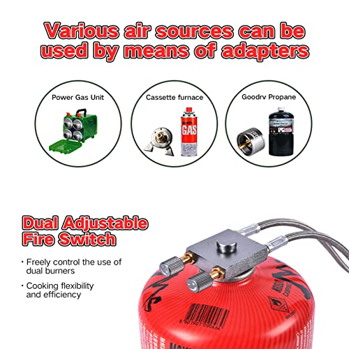 Portable Camping Stove ONTOMYO BRS-32 Foldable Gas Burner 1940W with Carrying Case