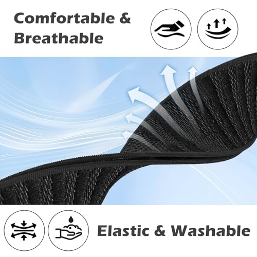 Black Nylon Replacement Strap for Whoop 5.0/4.0 Fitness Tracker - Adjustable Breathable Band