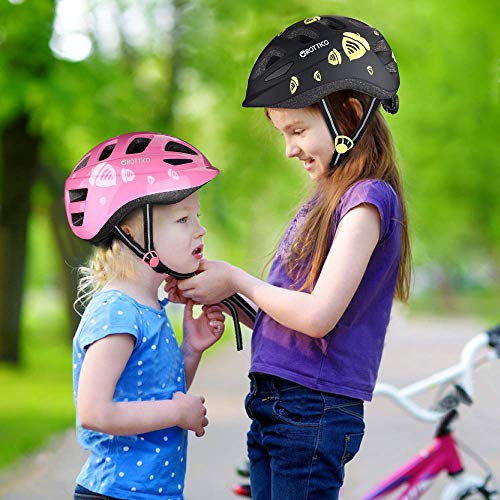 Toddler Kids Ultralight Helmet with Knee Elbow Wrist Pads Safety Gear Set - Acorn Pattern Adjustable