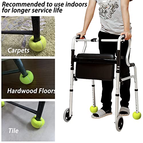 Pre-Cut Tennis Balls for Walkers - Yellow Walker Glides for Seniors